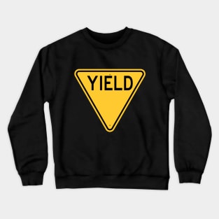 Retro Yield Sign 2 (new) Crewneck Sweatshirt